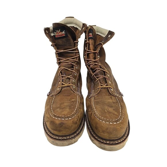 Thorogood Men's 8 " Steel Toe Work Boot (U.S.A.) 804-4378 Brown Size 12D - Picture 6 of 7